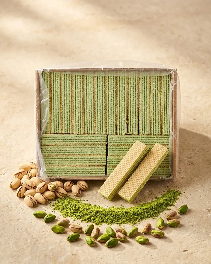 Antep Fıstığı Aromalı Gofret