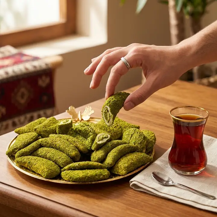 Fıstık Ezmeli Ay Boh&ccedil;a Lokum 