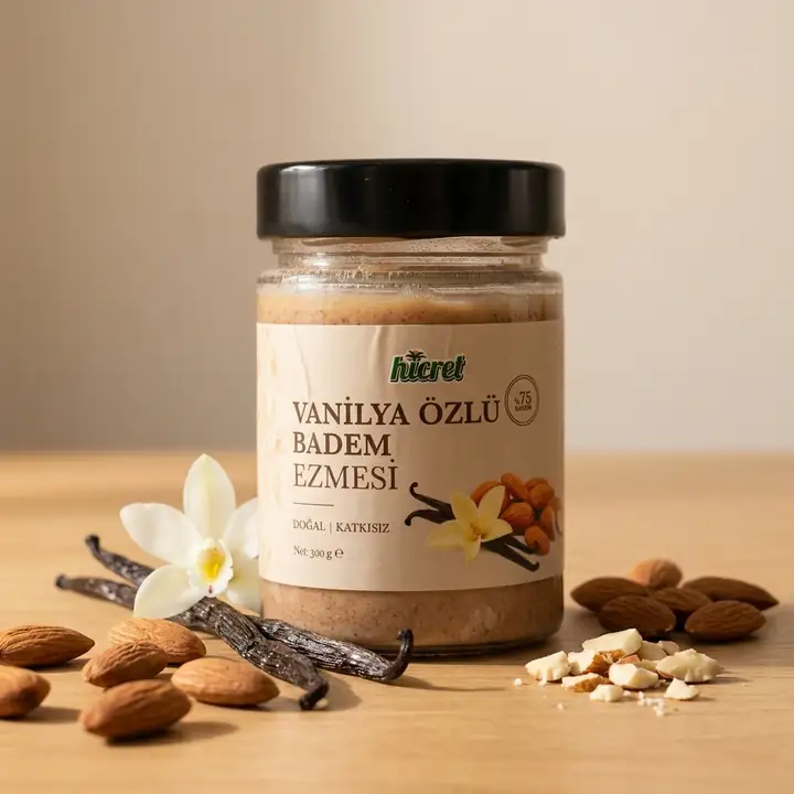 Hicret Vanilya Özlü Badem Ezmesi